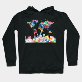 world map Hoodie